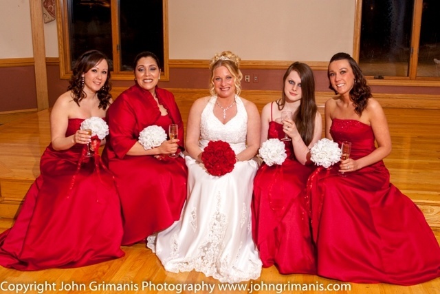 Red Silk Rose Hand Tie (2 Dozen Roses) - Bridal Wedding Bouquet