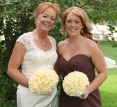 Butter Yellow Silk Rose Hand Tie (3 Dozen Roses) - Bridal Wedding Bouquet