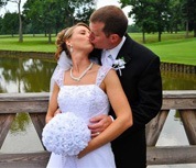 White Silk Rose Hand Tie (3 Dozen Roses) - Bridal Wedding Bouquet