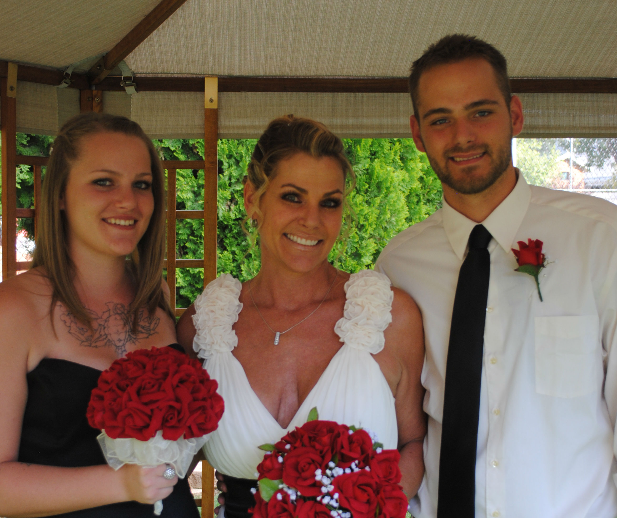 Red Silk Bridal Wedding Bouquet