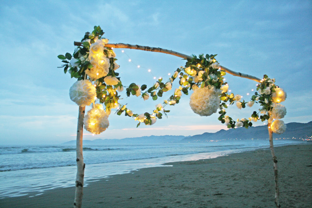 Ivory Rose Beach Arch