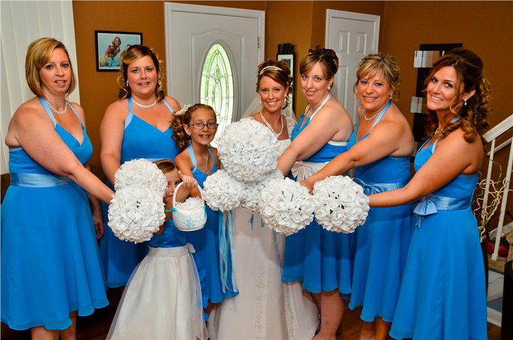 White Silk Bridal Wedding Bouquet