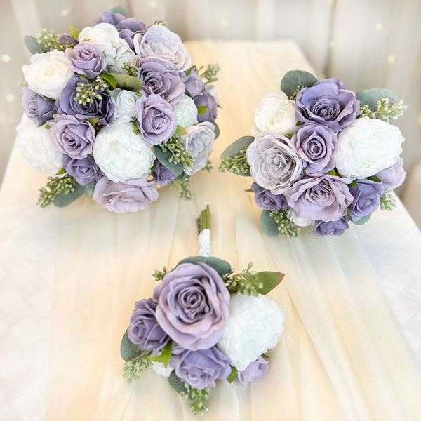 Lilac Bridal Bouquets