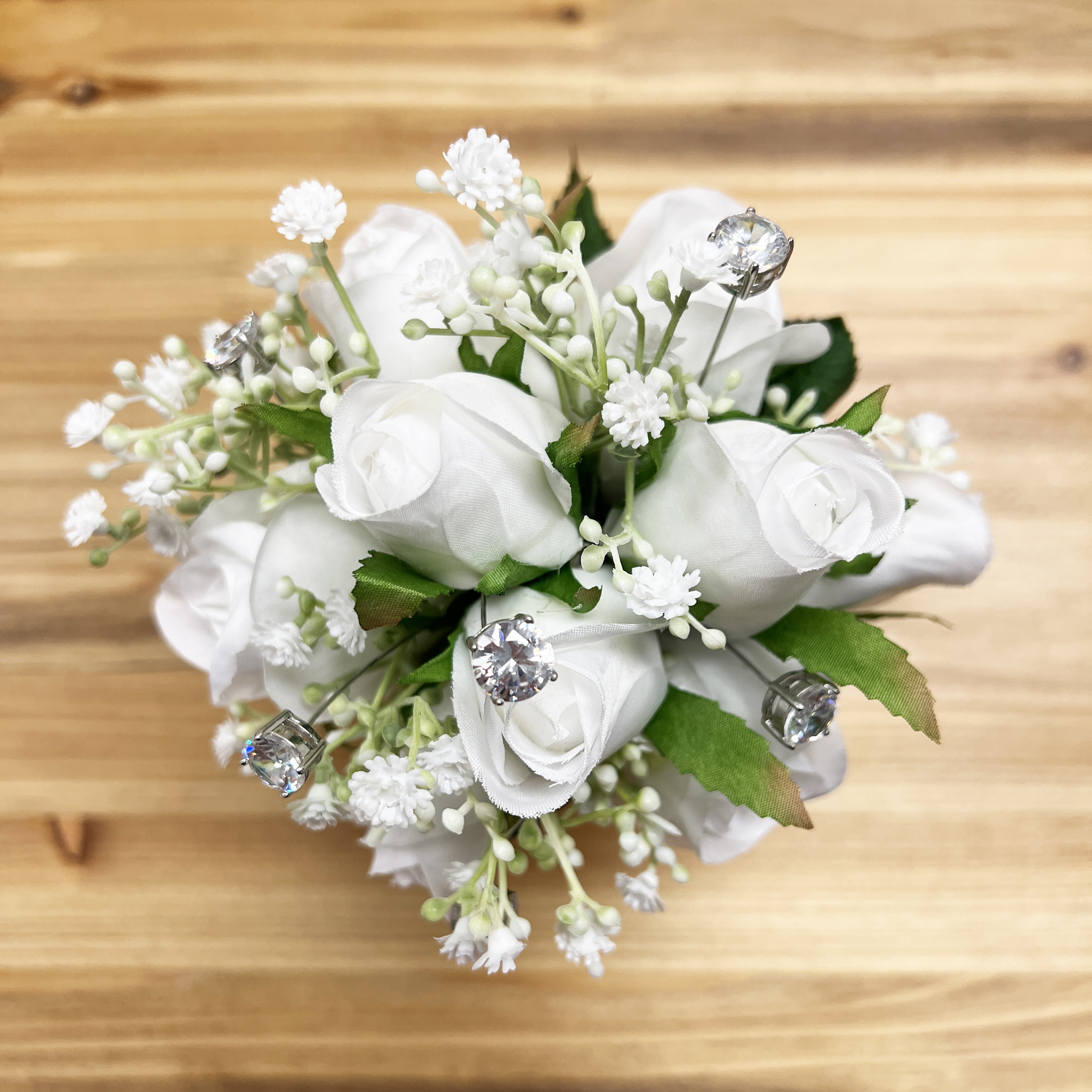 White Prom Bouquet