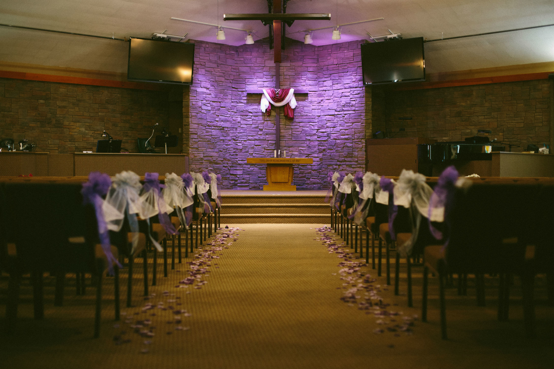 Purple Silk Rose Petals